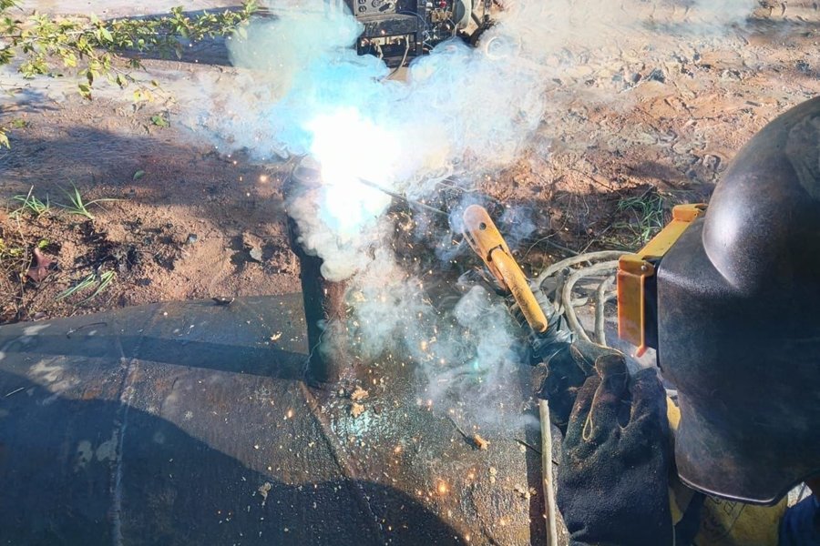 Gobierno Bolivariano corrige incidencia en aducción de 54” del tramo Guri – Ciudad Bolívar