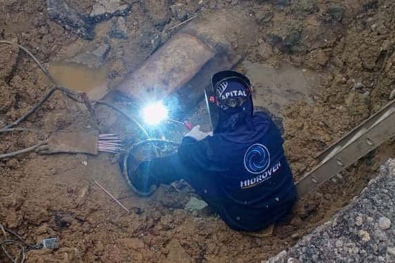 Hidroven repara incidencia en servicio hídrico en Los Valles del Tuy