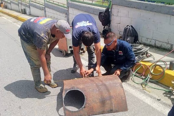 Hidroven repara incidencia en servicio hídrico en Los Valles del Tuy