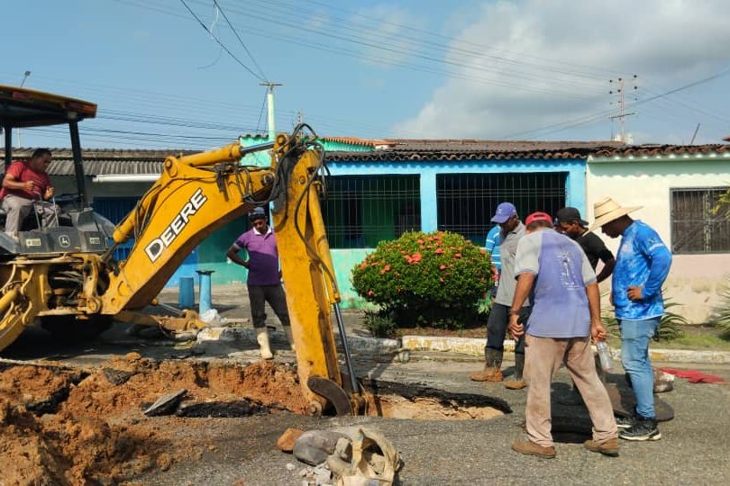 Hidroven restablece servicio de agua potable a más de 50 familias de El Vigía