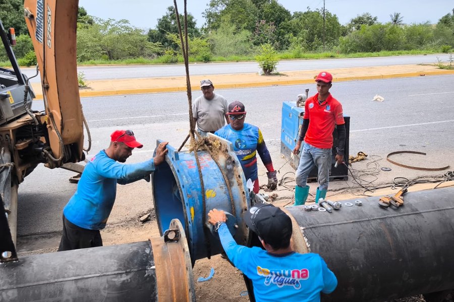 Gobierno Nacional fortalece red de agua potable en la parroquia Altagracia de Cumaná