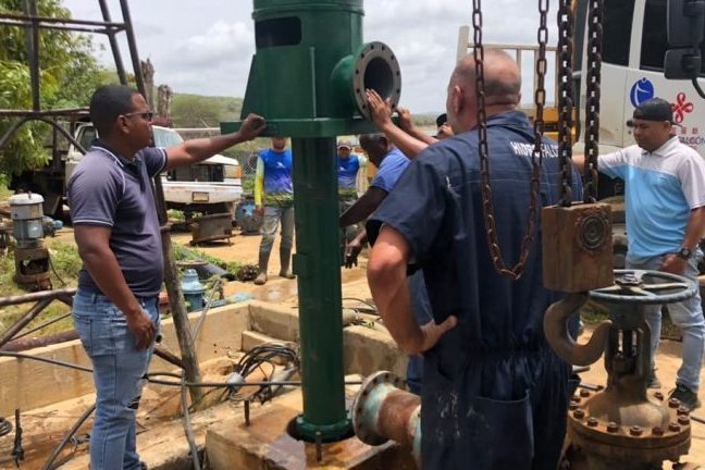 Gobierno Bolivariano ejecuta instalación de motor y bomba en planta Mapará de Falcón