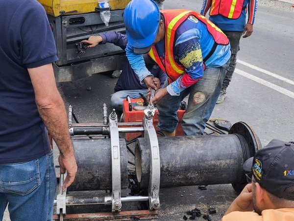 Hidroven repara avería en tubería de 12 pulgadas en el sector Las Gonzáles de Mérida
