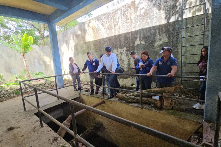 MinAguas inspecciona red de agua potable y saneamiento en Hospital Central de San Cristóbal “Dr. José María Vargas”