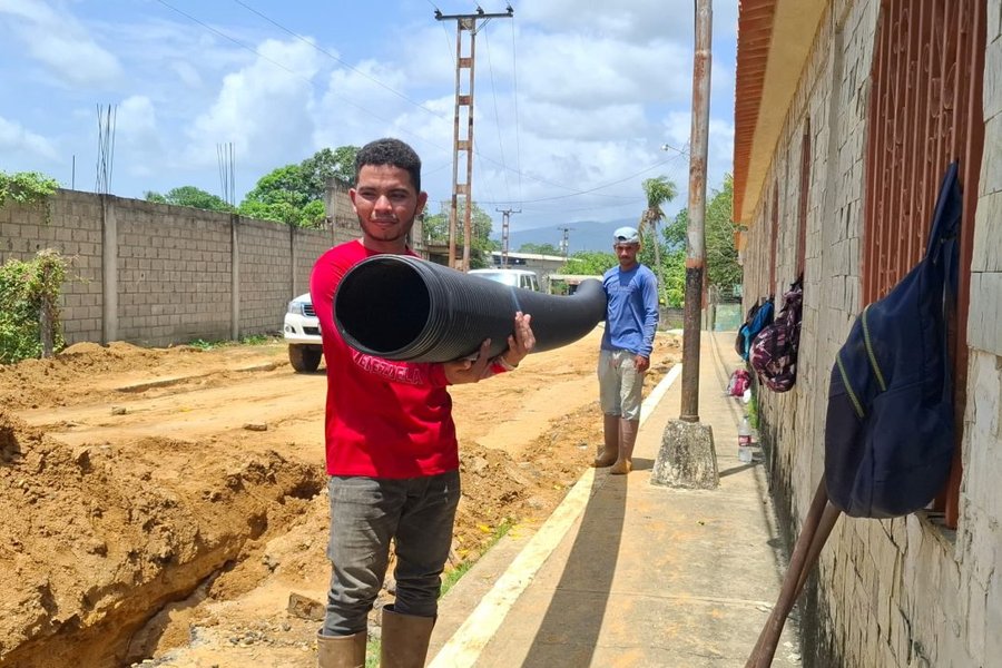 Sustituyen más de 300 metros de colector en municipio Manuel Monge de Yaracuy