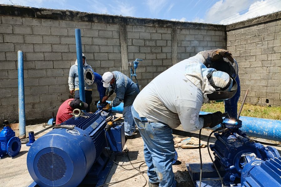 Avanza la rehabilitación de la estación de bombeo La Piedra