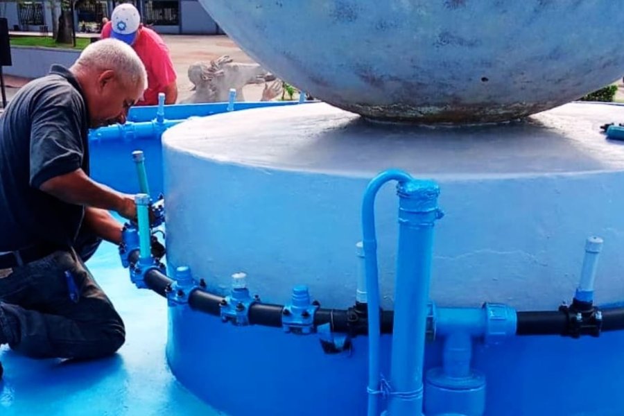 Gobierno Bolivariano reactiva la emblemática fuente de la Redoma Juana La Avanzadora en Maturín
