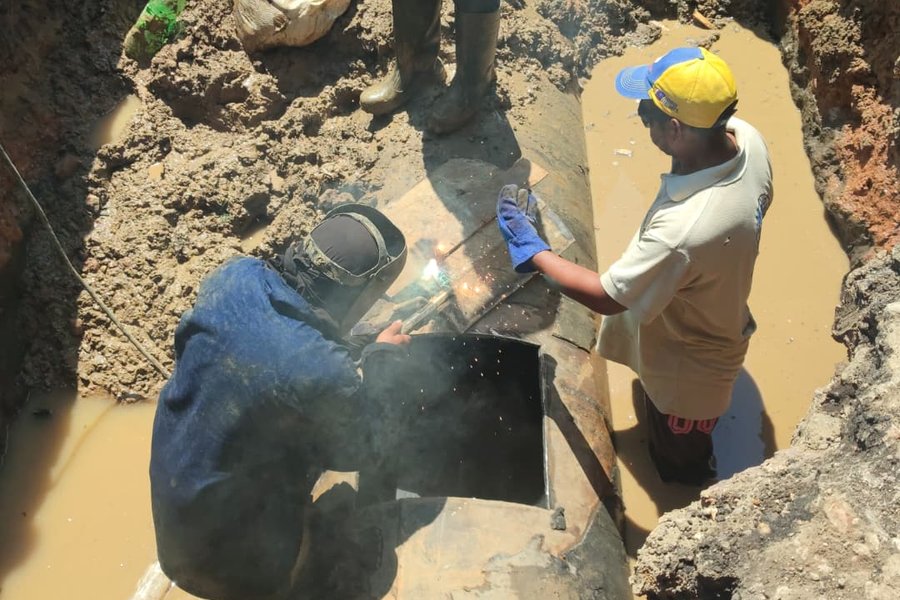 Hidroven restablece servicio de agua potable en el municipio Simón Bolívar de Anzoátegui
