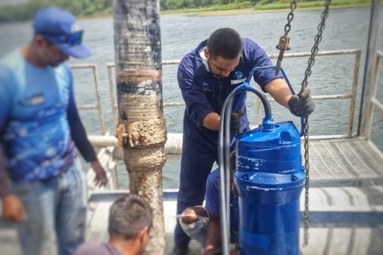 Gobierno nacional instala equipo de bombeo en planta El Cristo de Falcón