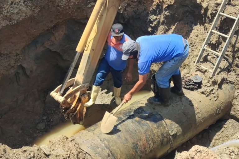 Hidroven repara tubería de 36” perteneciente a la línea #1 de la planta potabilizadora José Antonio Anzoátegui