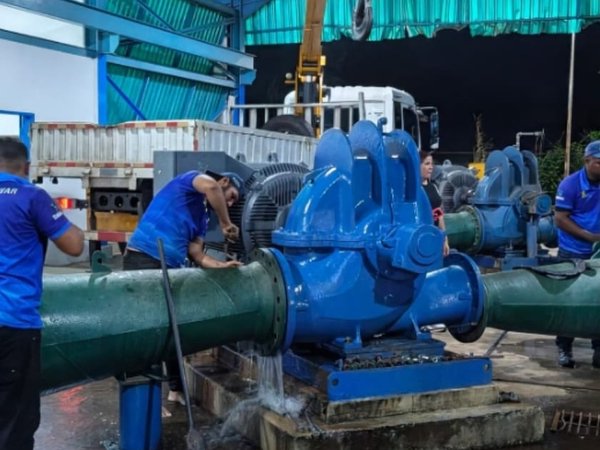Hidroven instaló bomba de 472 L/S en la estación de bombeo Tanque C de Ciudad Bolívar