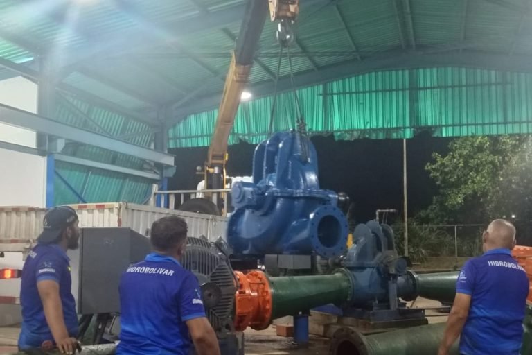 Hidroven instaló bomba de 472 L/S en la estación de bombeo Tanque C de Ciudad Bolívar