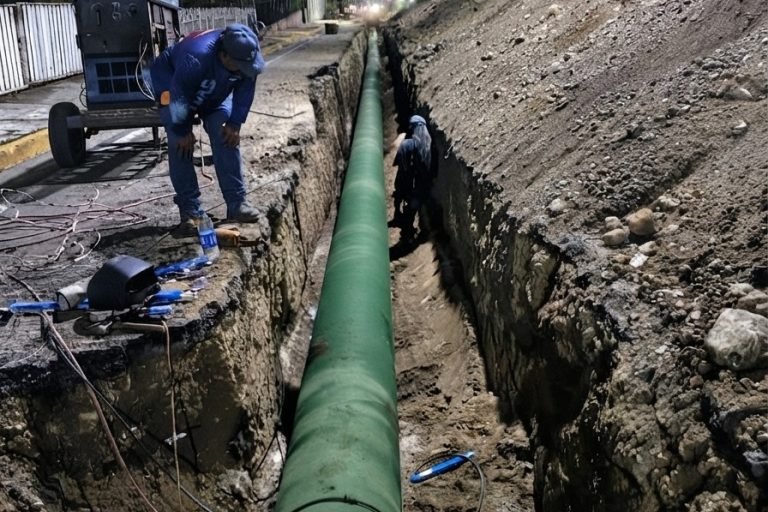 Avanza sustitución de 100 metros de tubería en avenida Bolívar de Valera