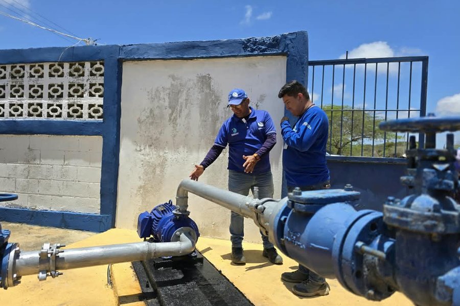 Hidroven optimiza estación de bombeo El Vínculo de Falcón