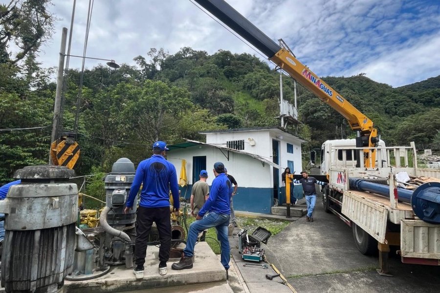 Instalan equipo de bombeo de 100 HP para optimizar el servicio de agua potable a 50 mil familias en Boconó
