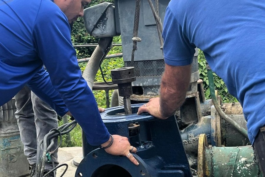 Instalan equipo de bombeo de 100 HP para optimizar el servicio de agua potable a 50 mil familias en Boconó