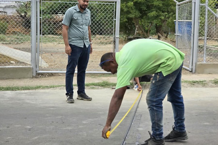 Inspeccionan trabajos de rehabilitación en la estación de bombeo de aguas servidas Norte en Falcón
