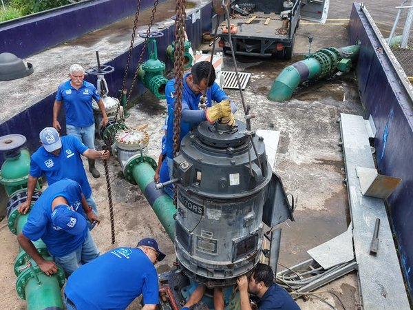 Hidroven instala motor en estación de bombeo La Blanca para optimizar distribución de agua a 7.000 familias en Táchira