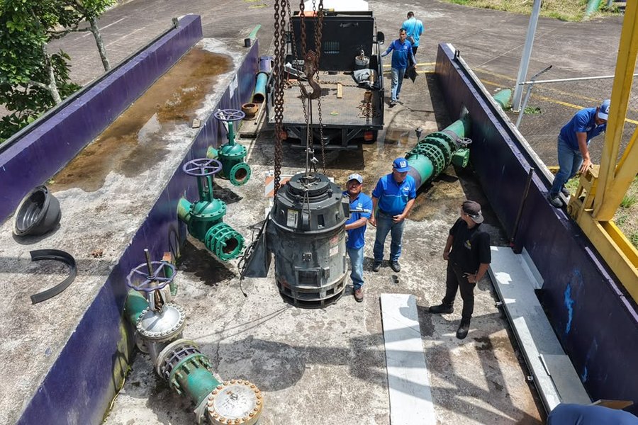 Hidroven instala motor en estación de bombeo La Blanca para optimizar distribución de agua a 7.000 familias en Táchira