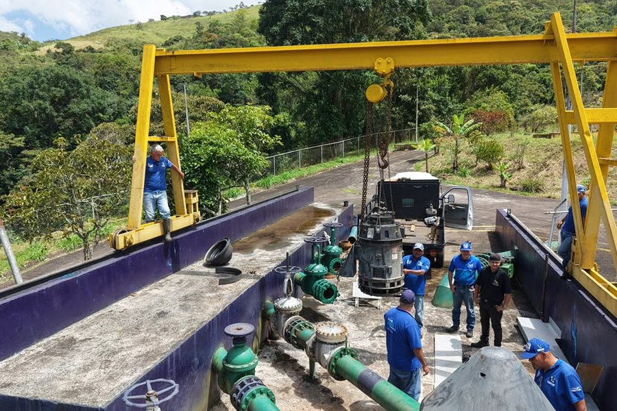 Hidroven instala motor en estación de bombeo La Blanca para optimizar distribución de agua a 7.000 familias en Táchira