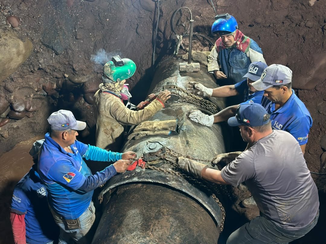 Hidroven repara tubería de 40 pulgadas en alimentador La Frontera en Táchira