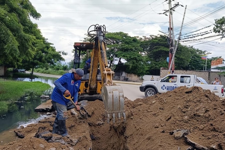 Hidroven sustituye 40 metros de tuberías de aguas servidas en Aragua