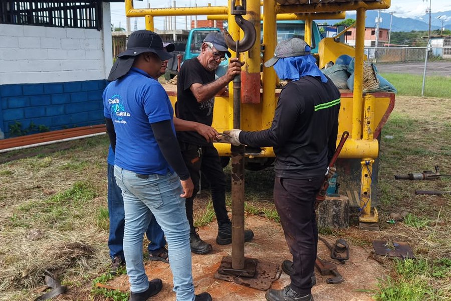 Ejecutan mantenimiento en pozo Comyuca en Táchira para atender a más de 2.000 familias