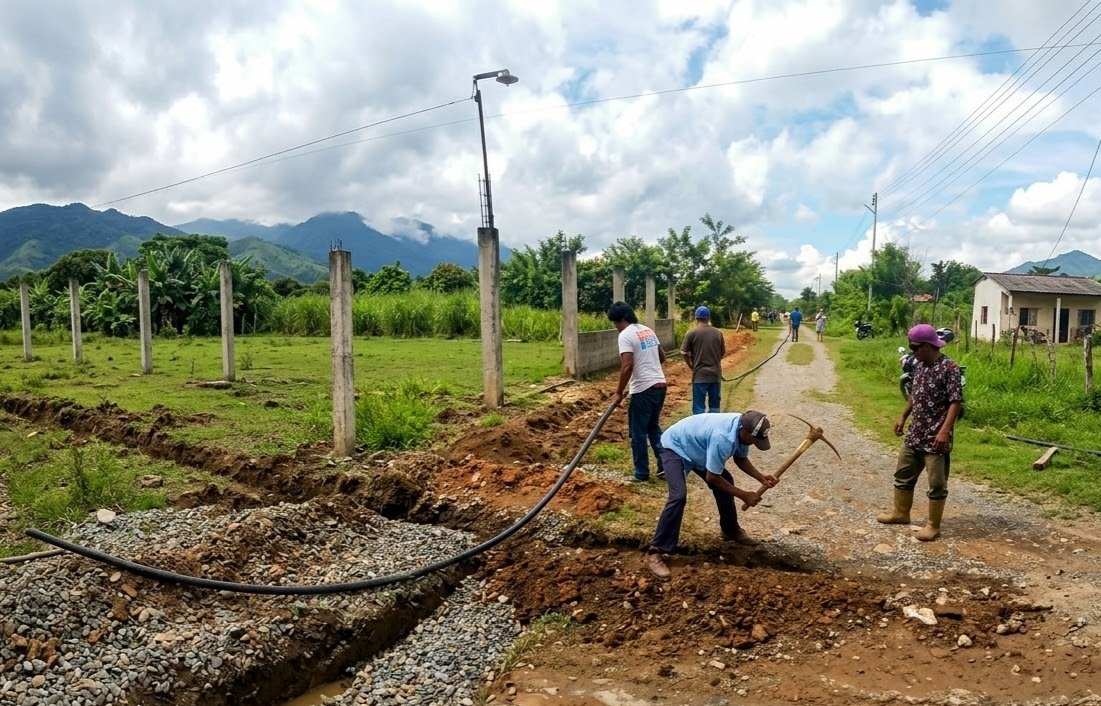 ‎Instalan 350 metros de tubería para agua potable en atención a más de 25 familias en Yaracuy ‎