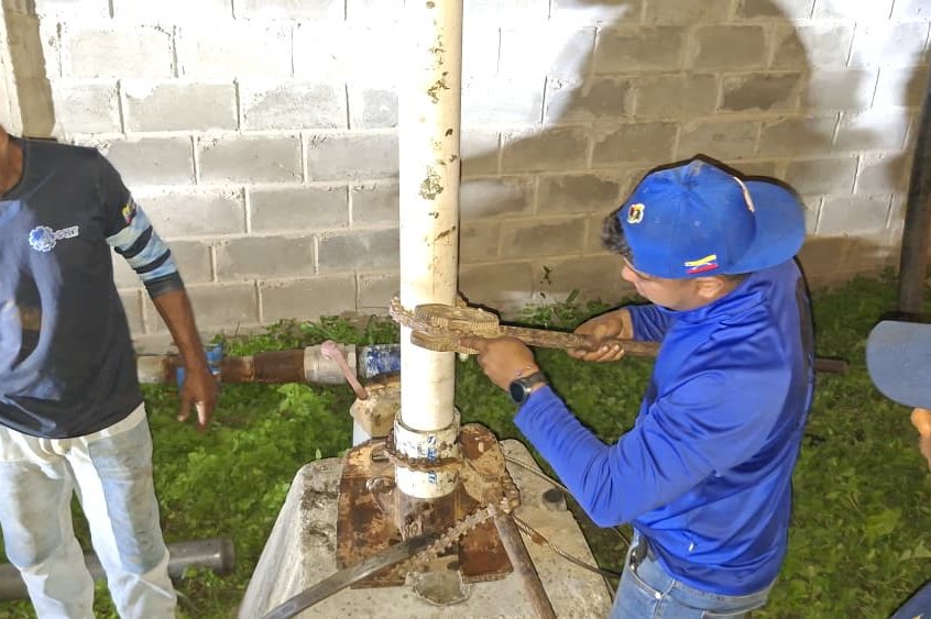 Gobierno Bolivariano reactiva 2 pozos en Aragua para atender a más de 1.000 familias
