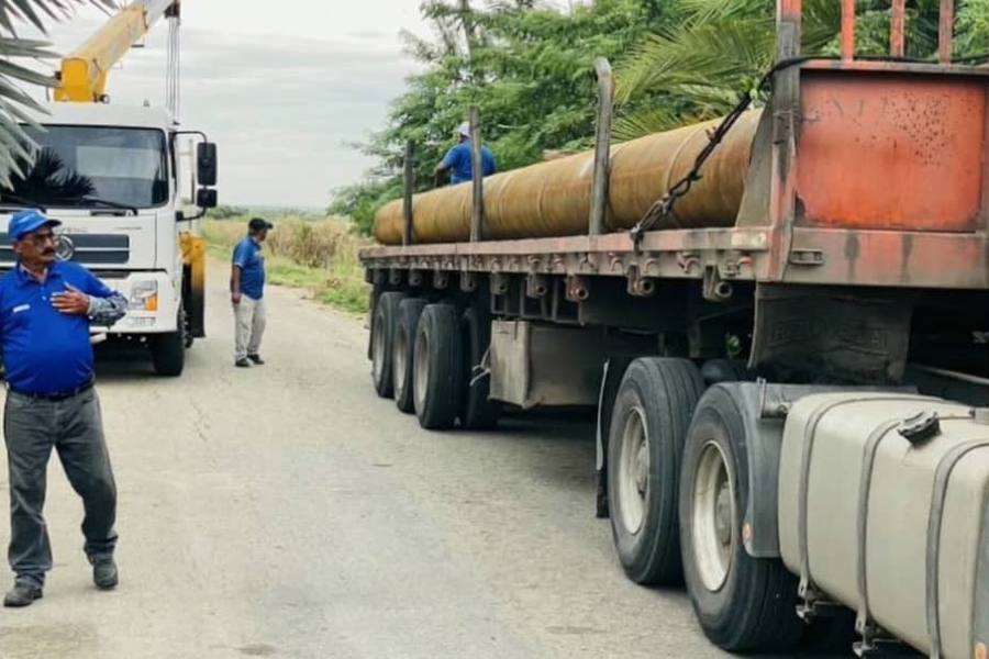 Nueva dotación de tubería impulsa la optimización del acueducto Tacarigua – San Juan de los Cayos en Falcón