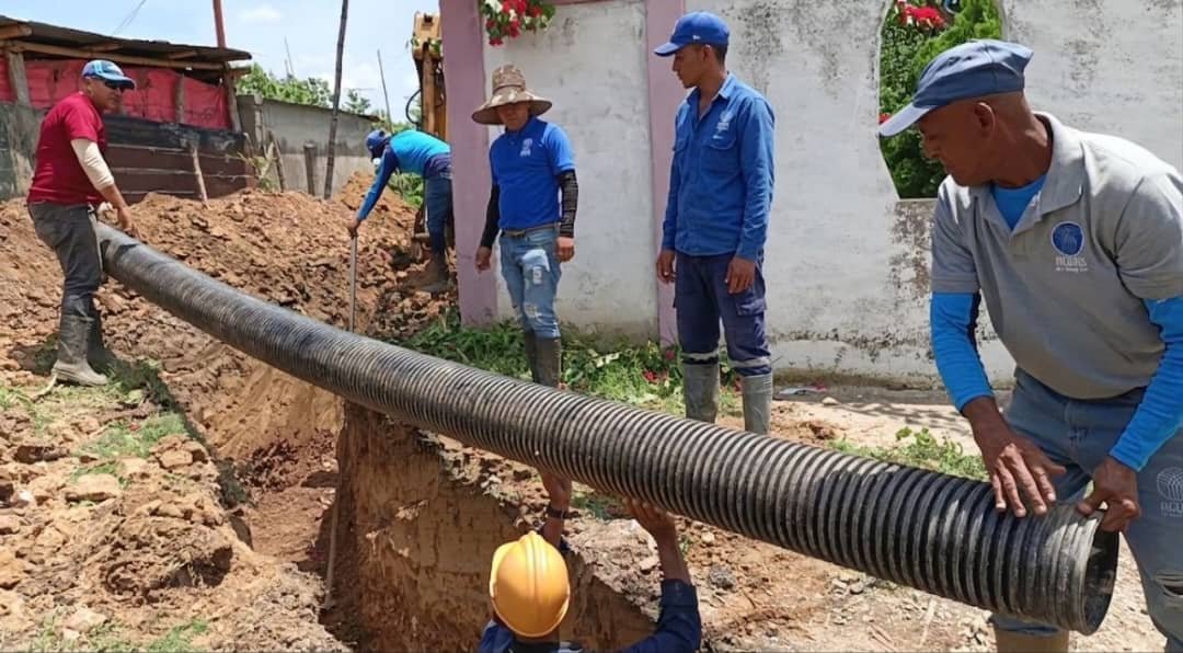 Hidroven avanza en la optimización del sistema de aguas servidas en el municipio Páez