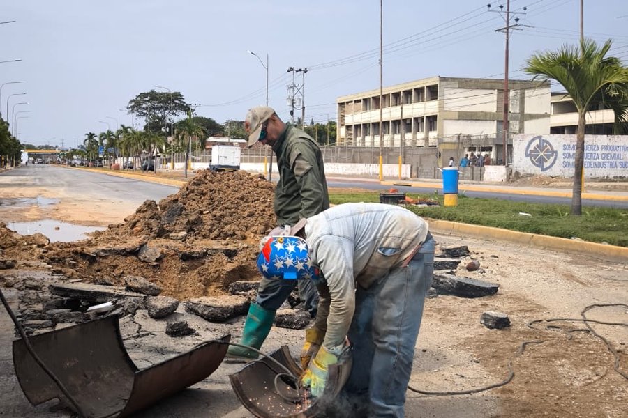 Hidroven repara averías de dos alimentadores en Cumaná que atienden a más de 92 mil familias