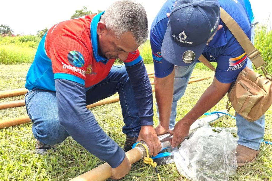 Hidroven activa pozos profundos en la población El Manteco del estado Bolívar