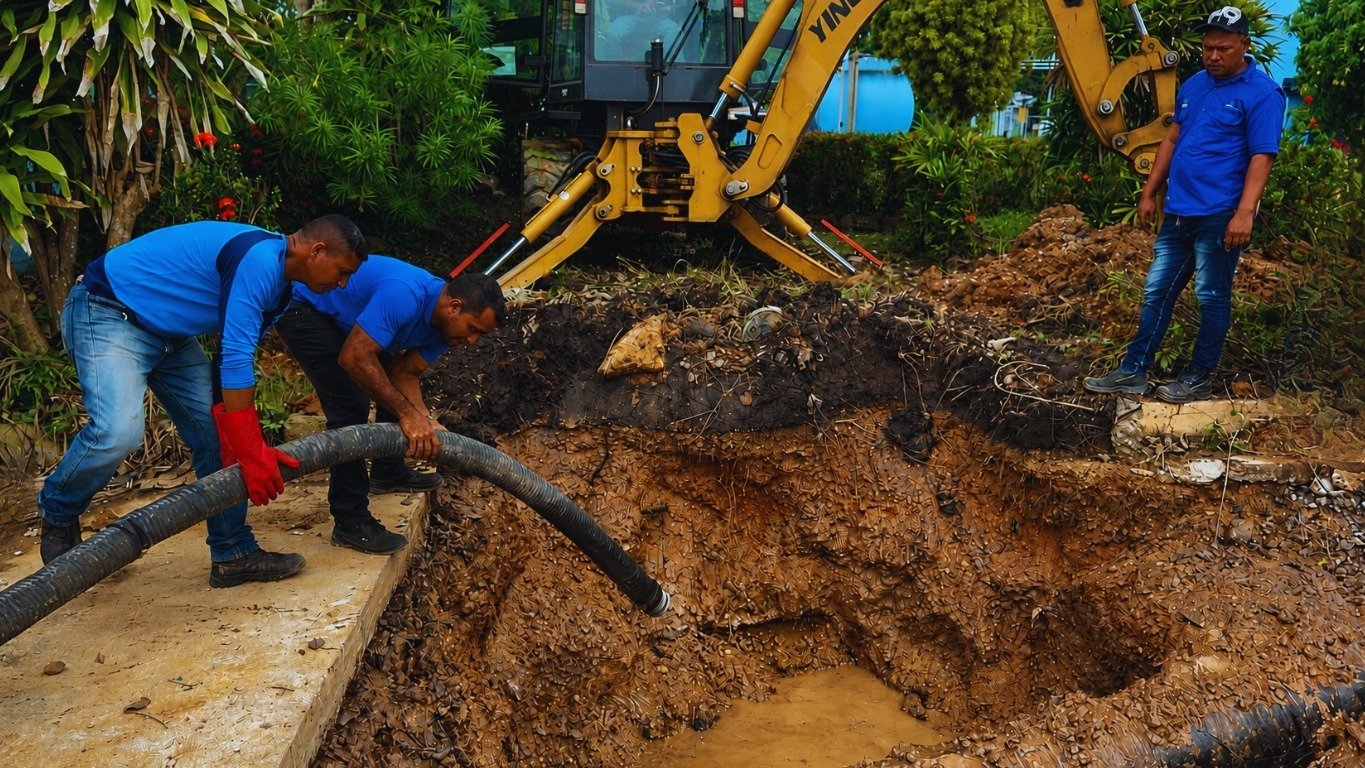 Hidroven repara tubería estratégica en planta potabilizadora Bajo Guarapiche de Maturín