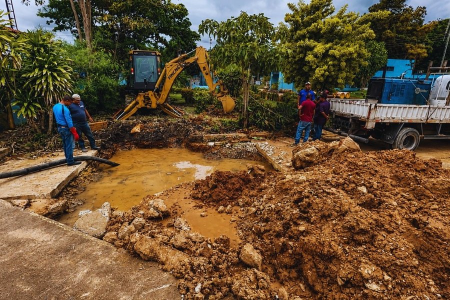 Hidroven repara tubería estratégica en planta potabilizadora Bajo Guarapiche de Maturín