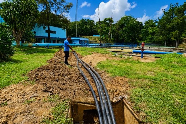 Hidroven repara tubería estratégica en planta potabilizadora Bajo Guarapiche de Maturín