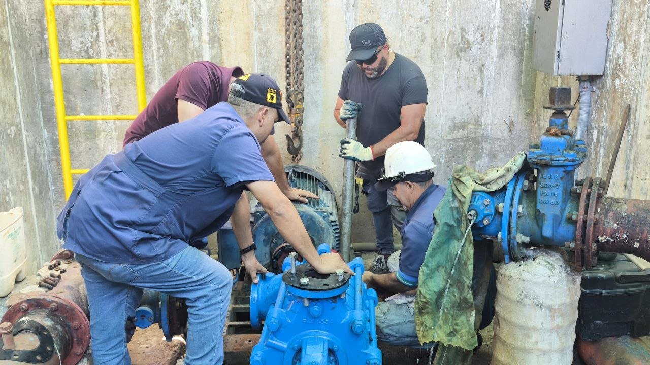 Hidroven culmina recuperación integral de la estación de bombeo Los Chorros en Mérida