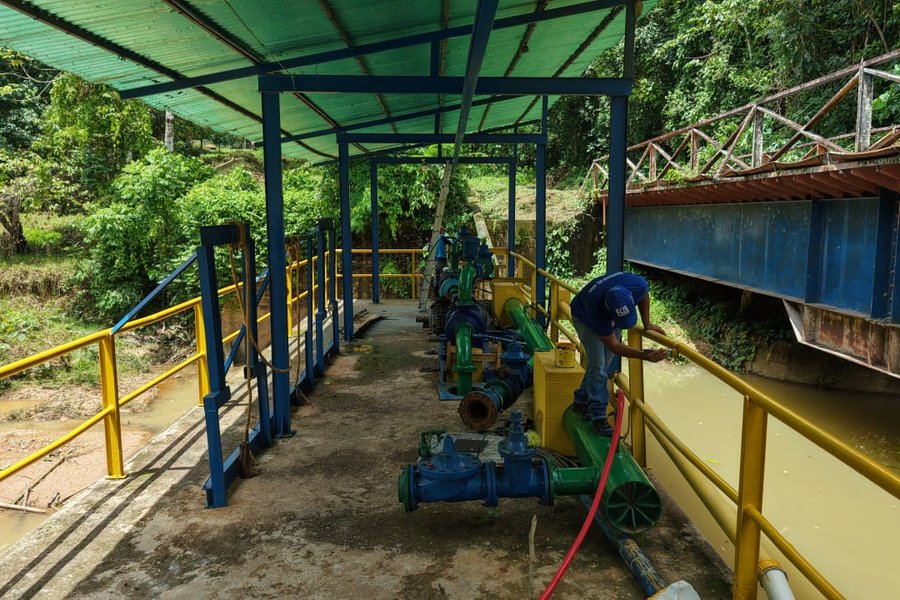 Gobierno Bolivariano rehabilita estación de bombeo en Caño Lindo para atender a 4.000 familias en Táchira