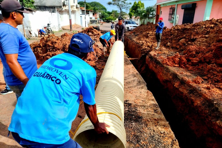 MinAguas optimiza sistema de aguas servidas en Altagracia de Orituco con la sustitución de 100 metros de colector