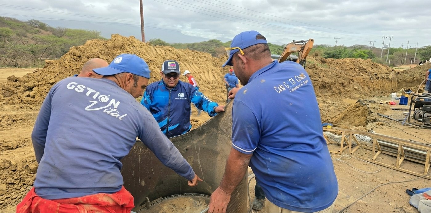 Hidroven ejecuta reparación de alta complejidad en Falcón y restablece agua potable a más de 110 mil familias de Paraguaná