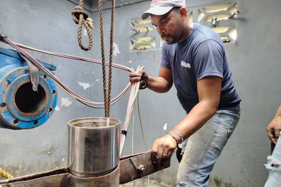 El Gobierno Bolivariano reactiva pozo de agua profunda en Miranda
