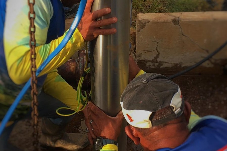 Instalan nuevo equipo sumergible en planta José Leonardo Chirino en Falcón