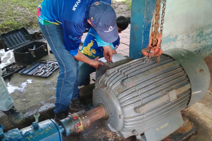Instalan motor de 200 HP en el acueducto Puchima del estado Bolívar