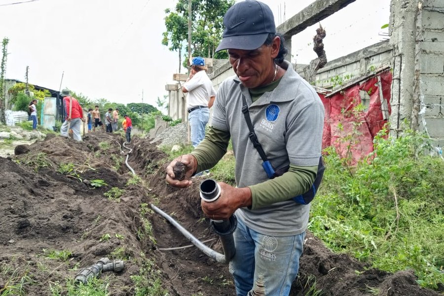‎100 Familias son atendidas con sustitución de tubería para agua potable en Yaracuy