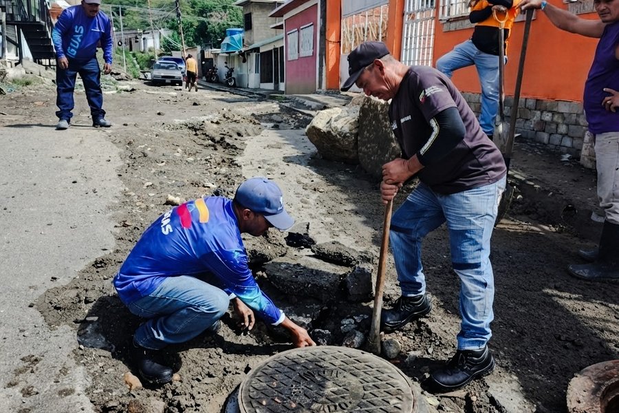 Hidroven optimiza el sistema de recolección de aguas servidas en atención a 350 familias del estado Trujillo