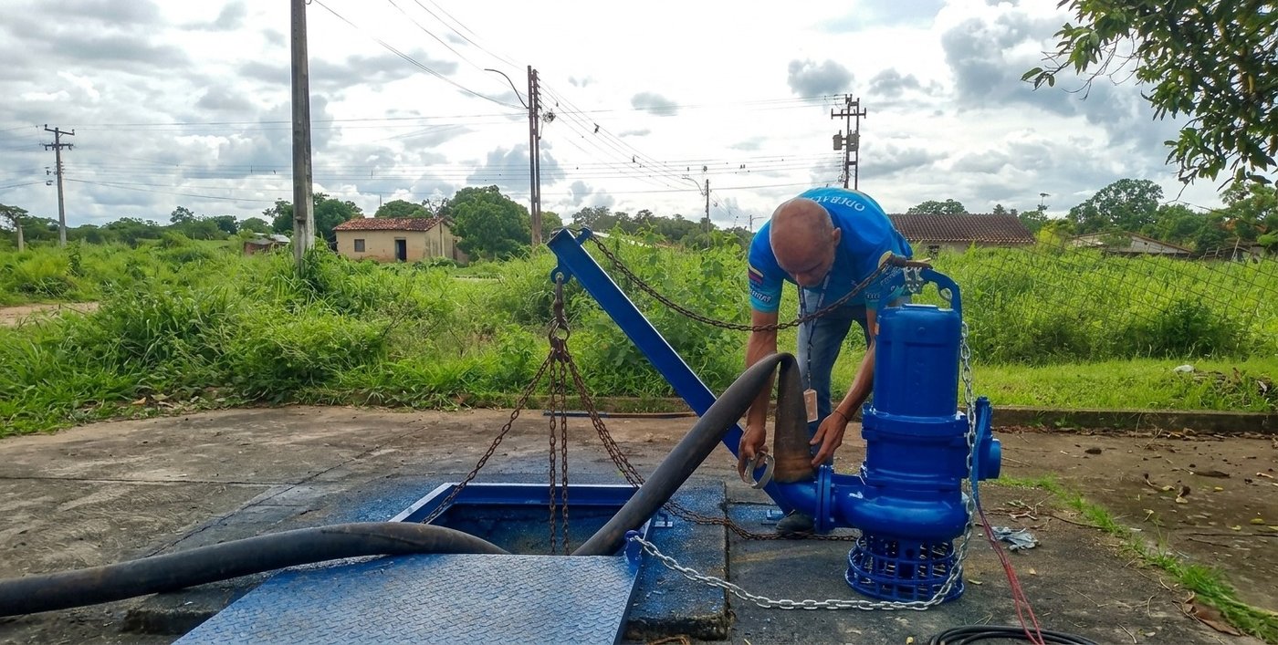 Delta Amacuro | Reactivan estación de bombeo de aguas servidas en Villa Rosa 3