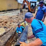 Sustituyen 9 metros de colector para aguas servidas en Monagas